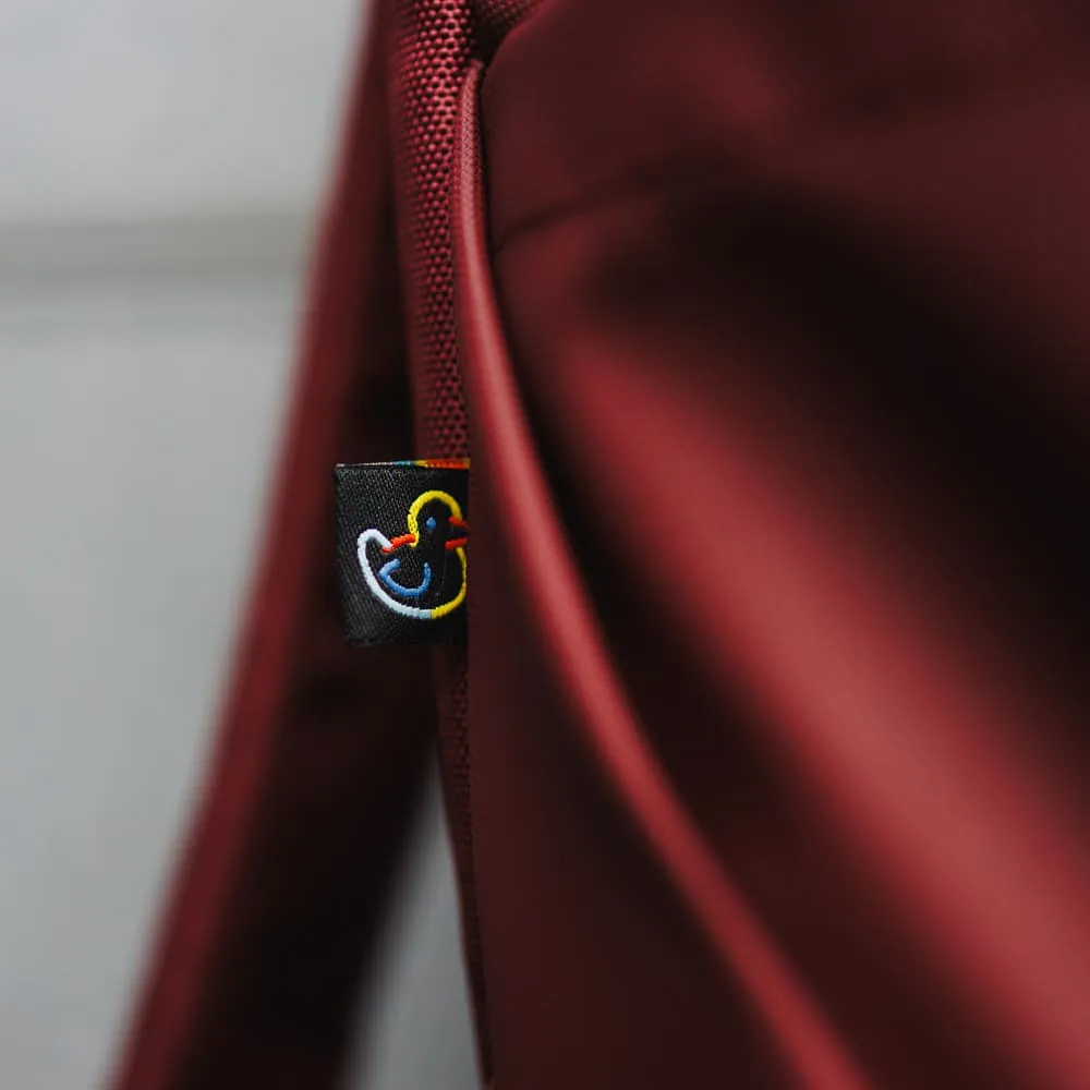 Рюкзак роллтоп Friend Function прорезиненный бордовый - фото 9