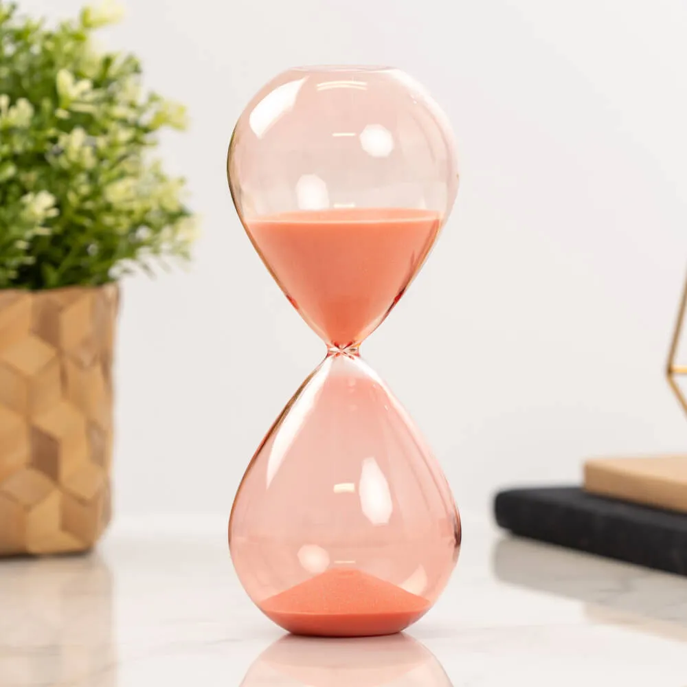 Песочные часы на 30 мин персиковые - фото 1