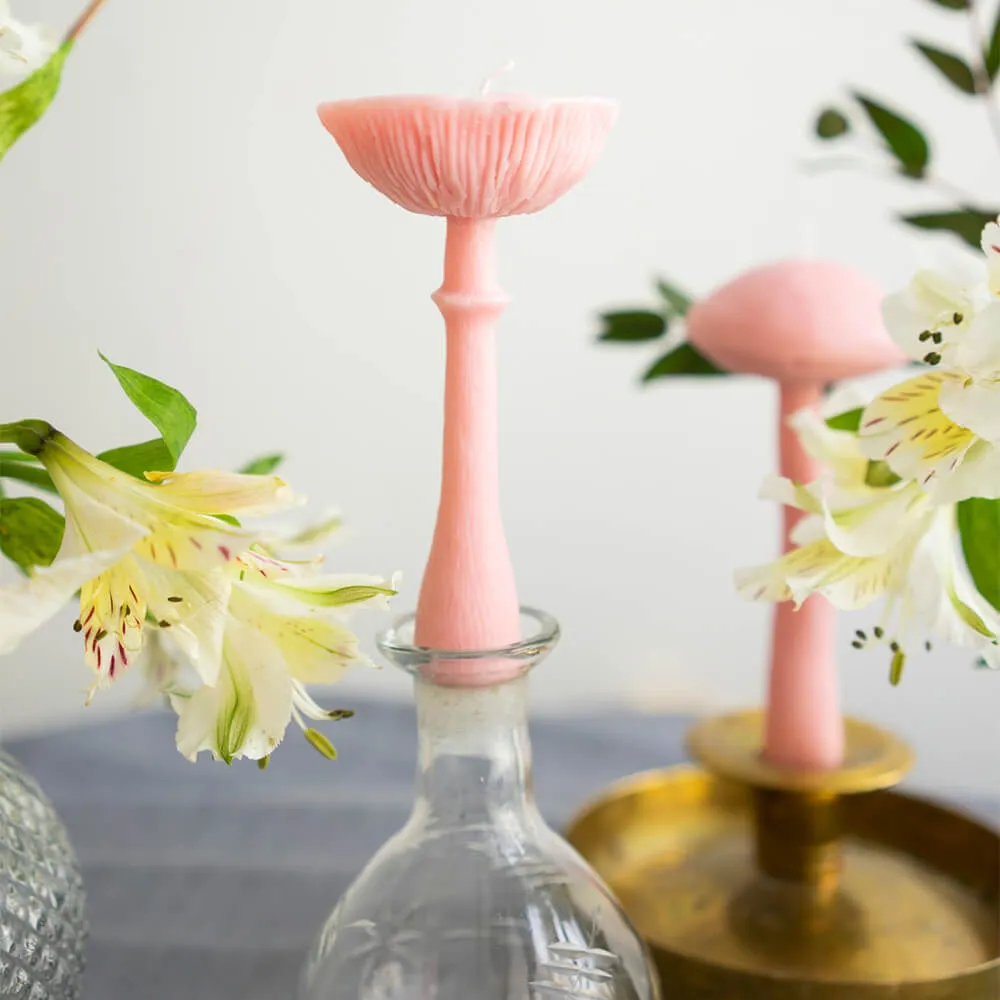 Ароматическая свеча Unification Love Гриб шляпкой вверх нежно-розовый - фото 2