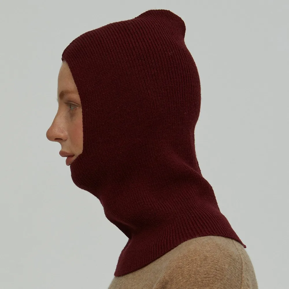 Балаклава CHECK YA HEAD шерстяная бордо T117 - фото 5