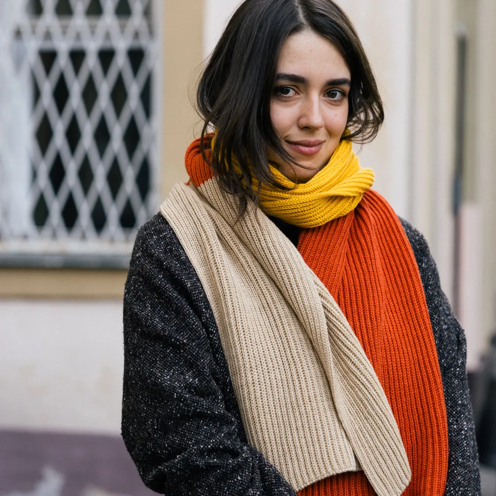 Вязаный шарф Friend Function Оранжевый - фото 6
