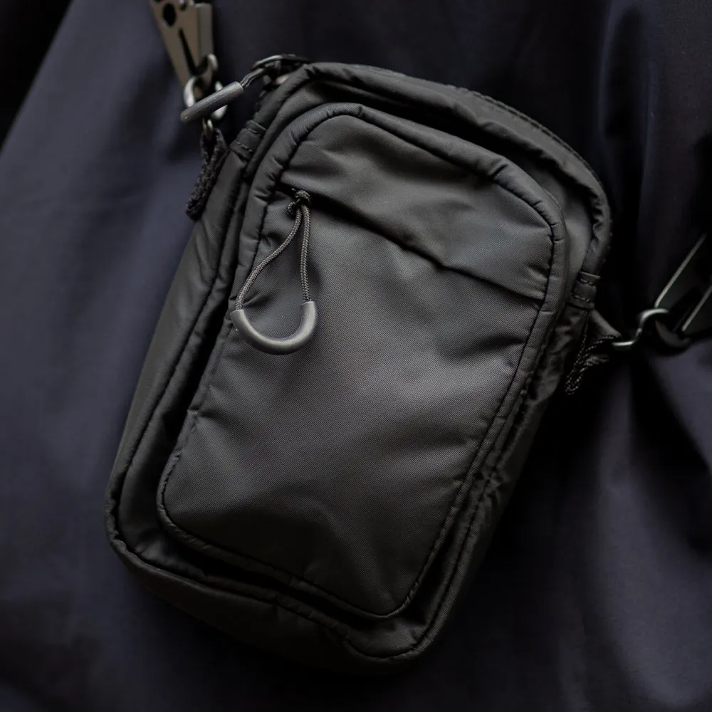 Мини-сумка через плечо SHU рипстоп черная - фото 1