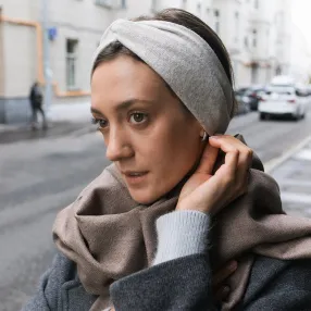 Шерстяная полоска (повязка) на голову Friend Function Топлёное молоко