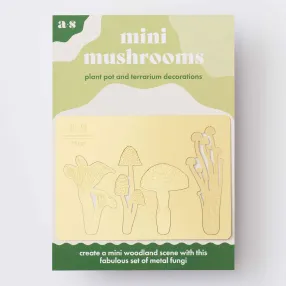 Набор украшений для горшка Another Studio Мини-грибы латунные (4 шт)