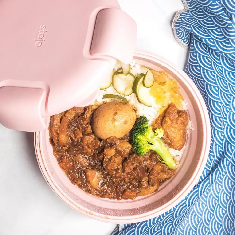 Складной ланч-бокс Stojo Bowl Carnation 1065 мл - фото 2