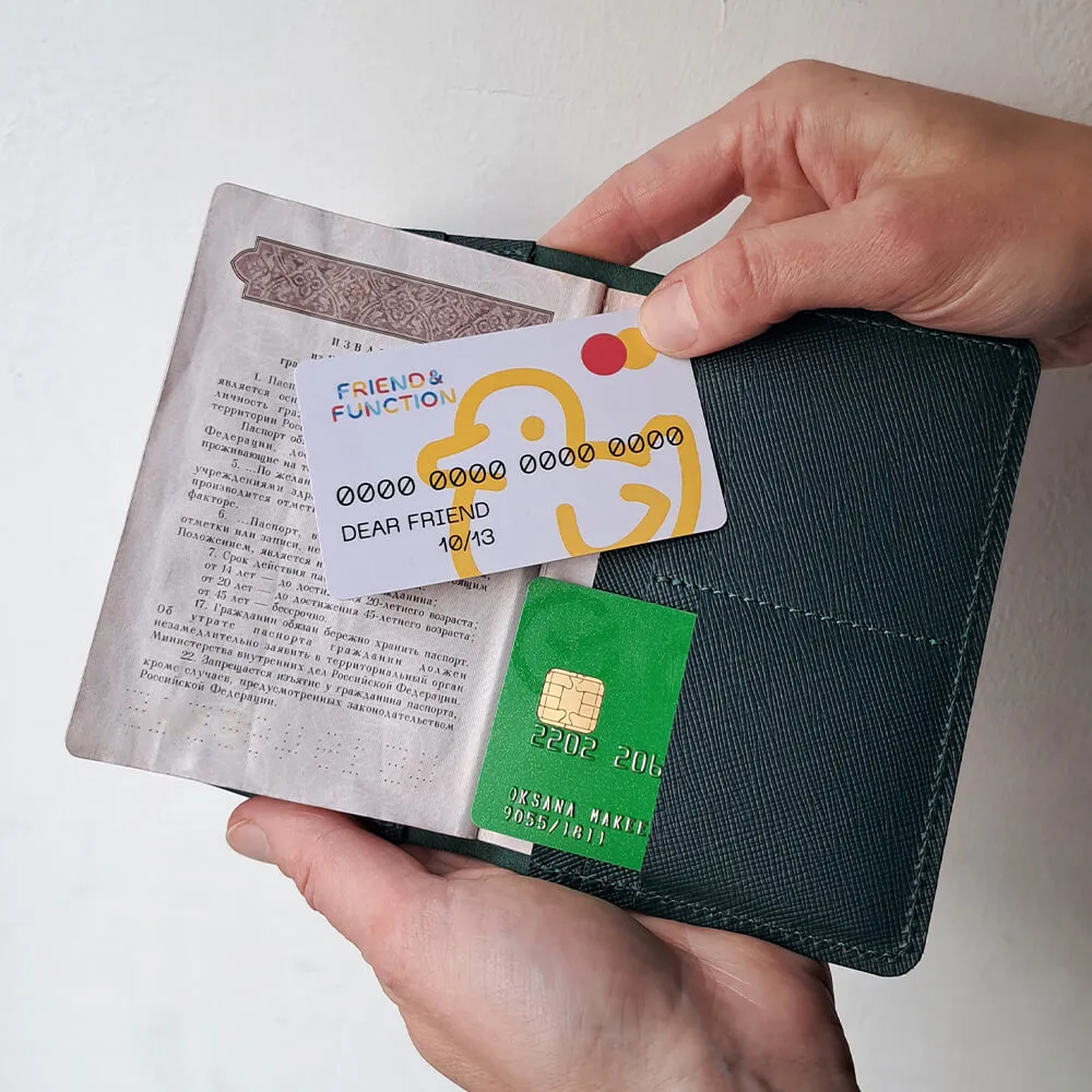 Обложка на паспорт Friend Function зеленая - фото 8