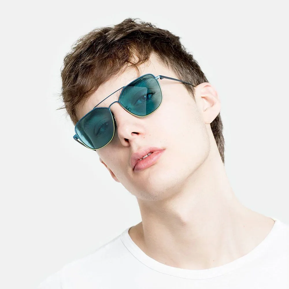 Очки RETROSUPERFUTURE SUPER FOR I VISIONARI SUN TURQUOISE FADE - фото 7