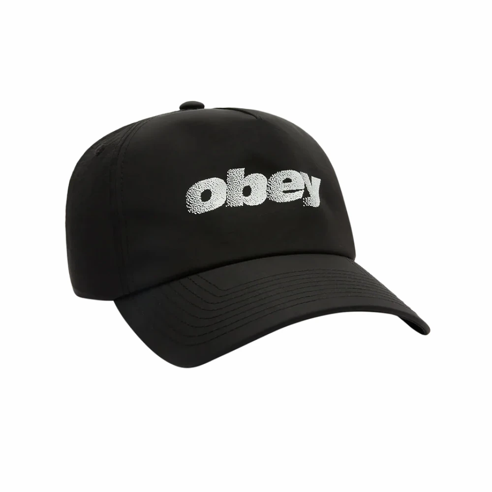 Кепка Obey Stipple 5 Panel Nylon Snapback Black - фото 1