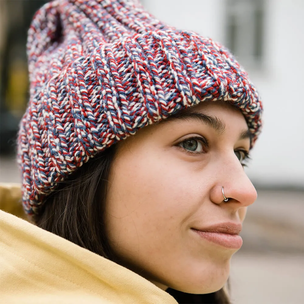 Шапка шерстяная Friend Function Крупной Вязки Французский рябчик - фото 6