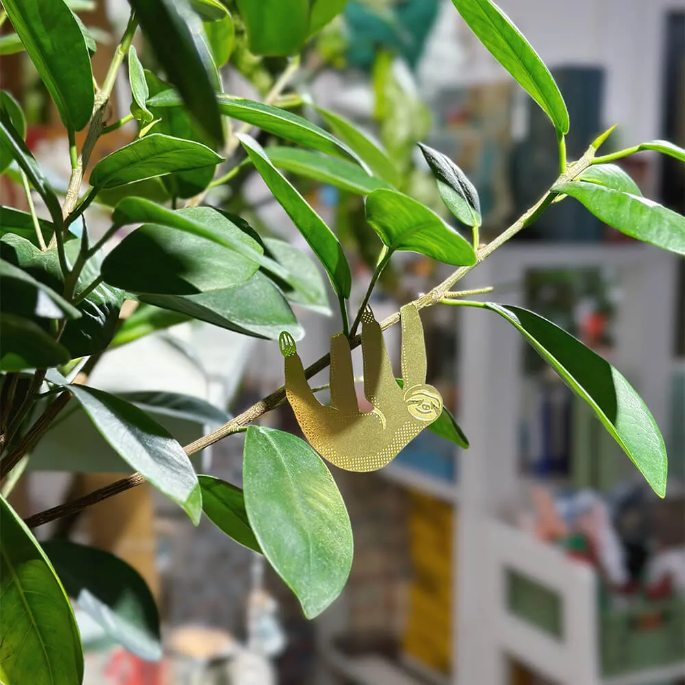 Украшение для растений Another Studio Ленивец латунный - фото 4
