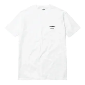 Футболка Akomplice Love Over Fear Embroidered White