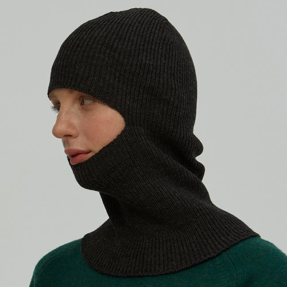 Балаклава CHECK YA HEAD шерстяная темный маренго T016 - фото 2