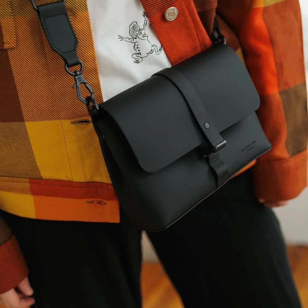 Кроссбоди сумка Gaston Luga Splash Black - фото 5