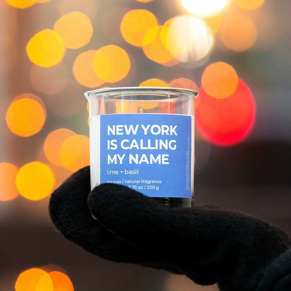 Ароматическая свеча taddywax New York is calling my name - фото 1