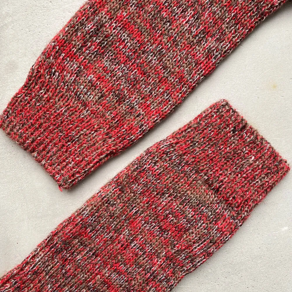 Шерстяные носки Friend Function бордовые - фото 5