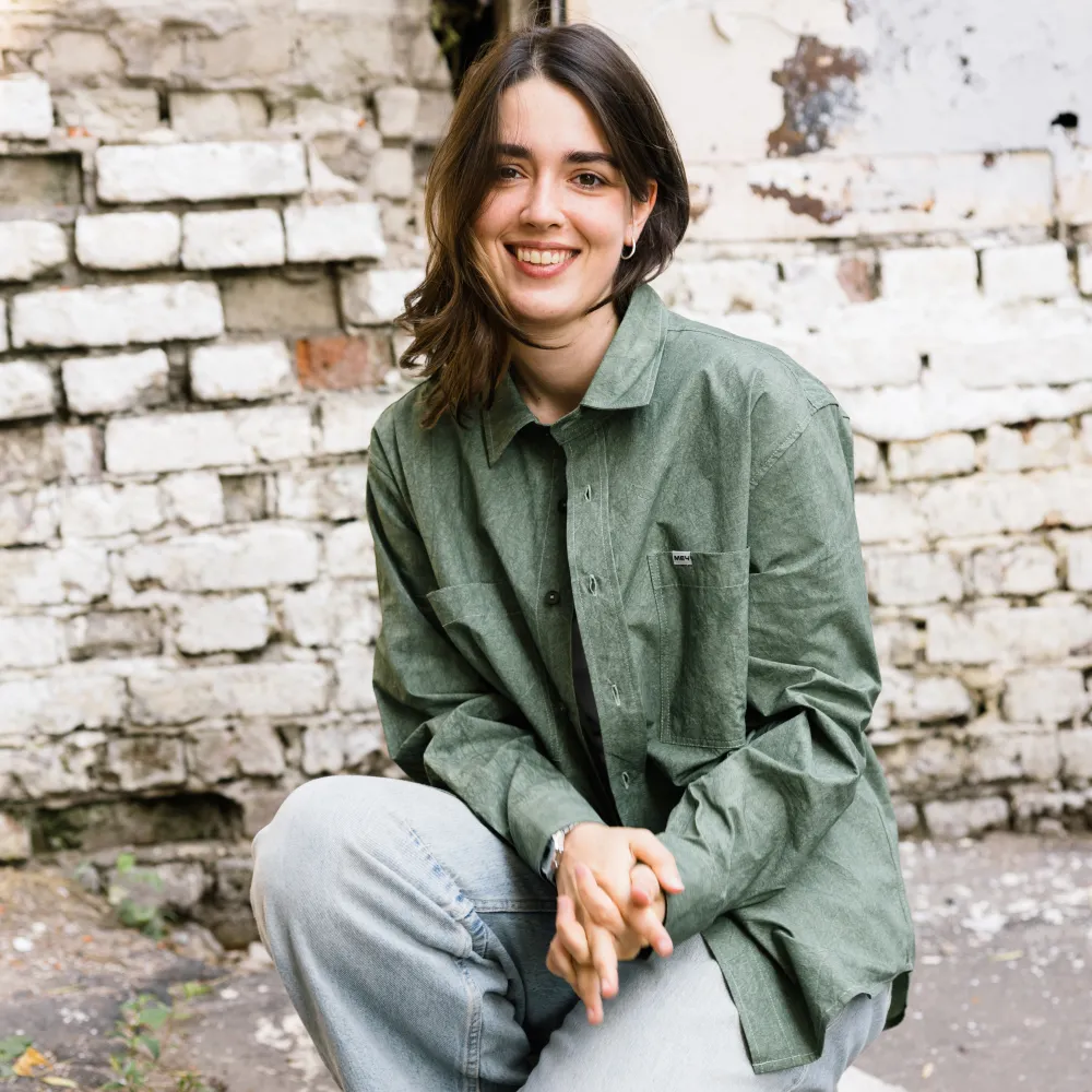 Рубашка Меч DYED Forest Green - фото 6