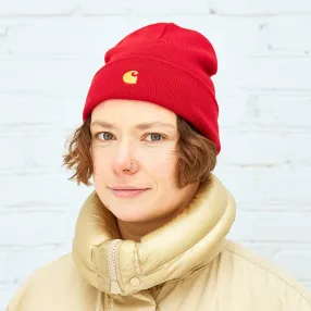 Шапка Carhartt WIP Chase Beanie Cornel / Gold