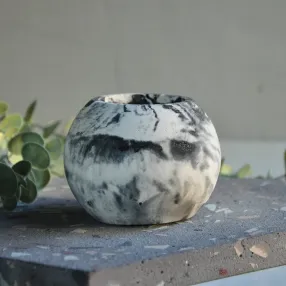 Кашпо CONCRETE COLOR Anika светлый мрамор