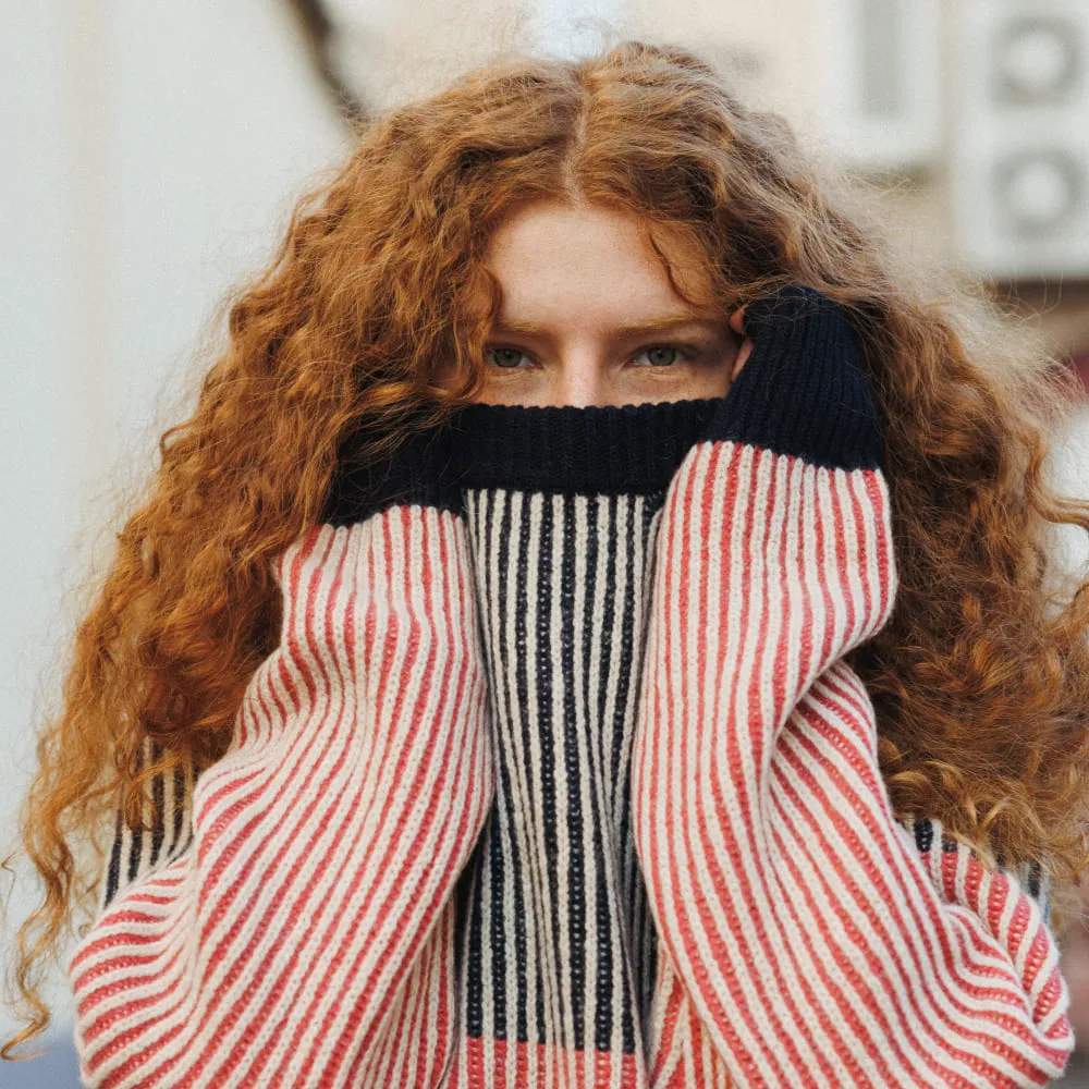 Свитер Thinking Mu Red wool Guiu - фото 16