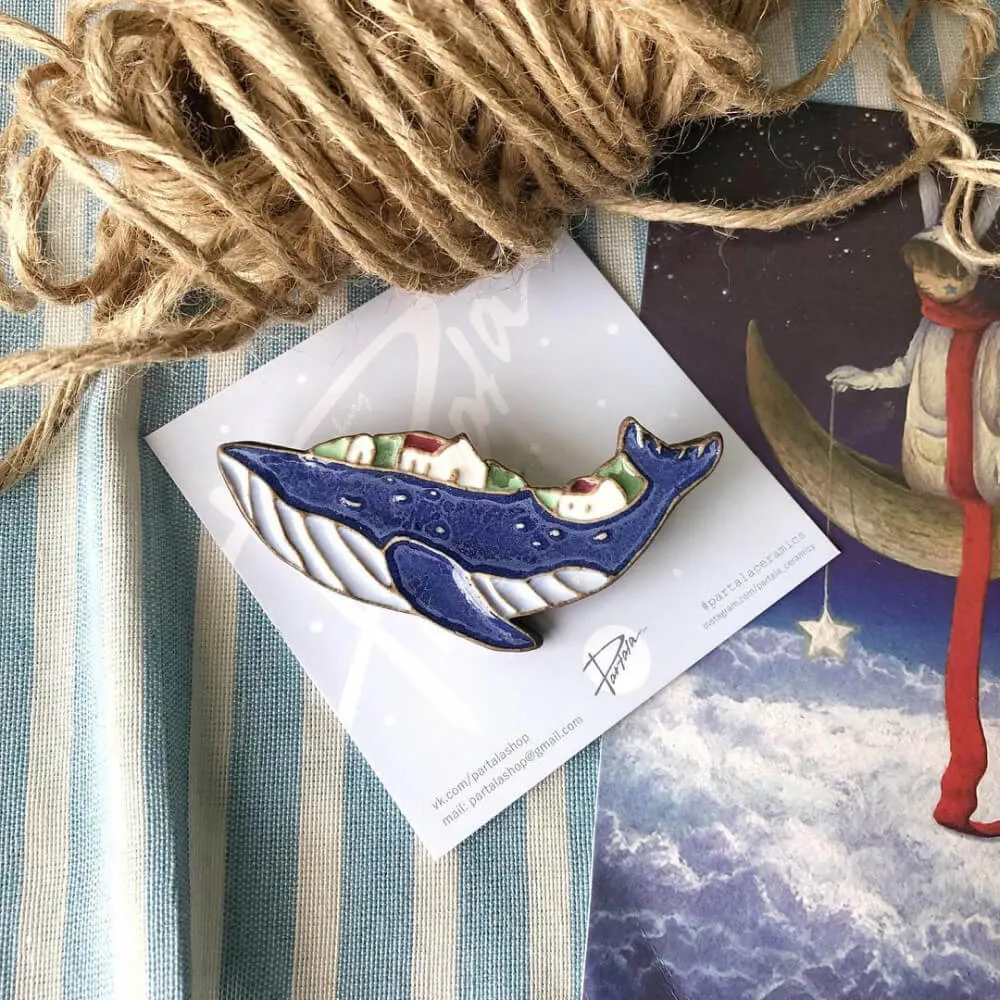 Брошь Partala Кит - фото 10