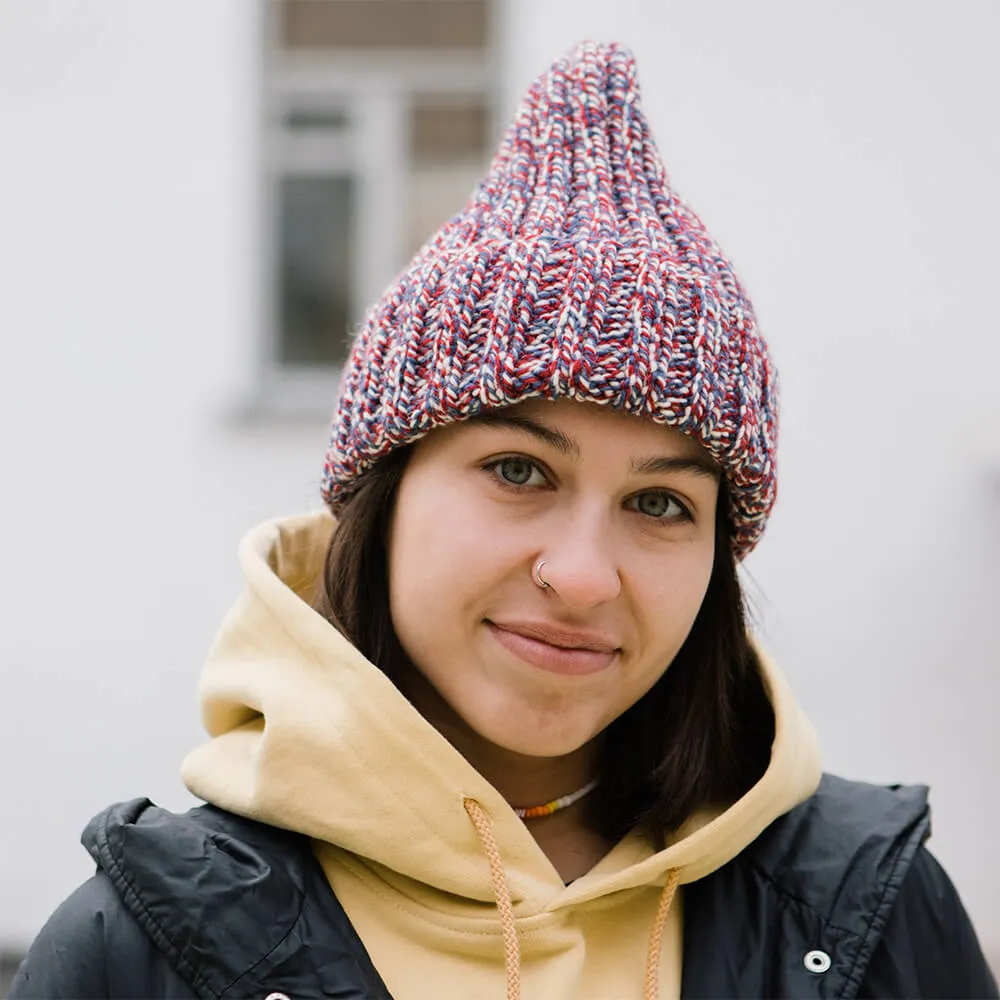 Шапка шерстяная Friend Function Крупной Вязки Французский рябчик - фото 5