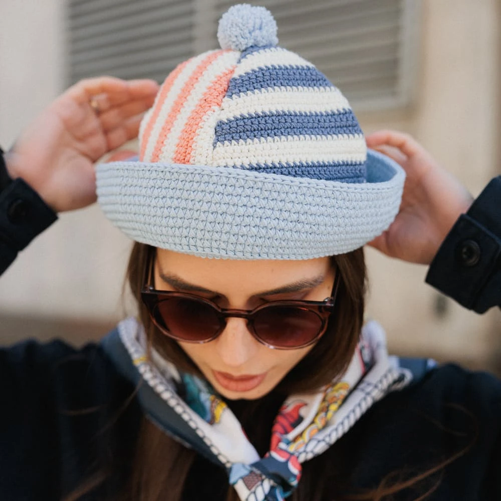 Морячка CHECK YA HEAD с помпоном 26234/54 - фото 2