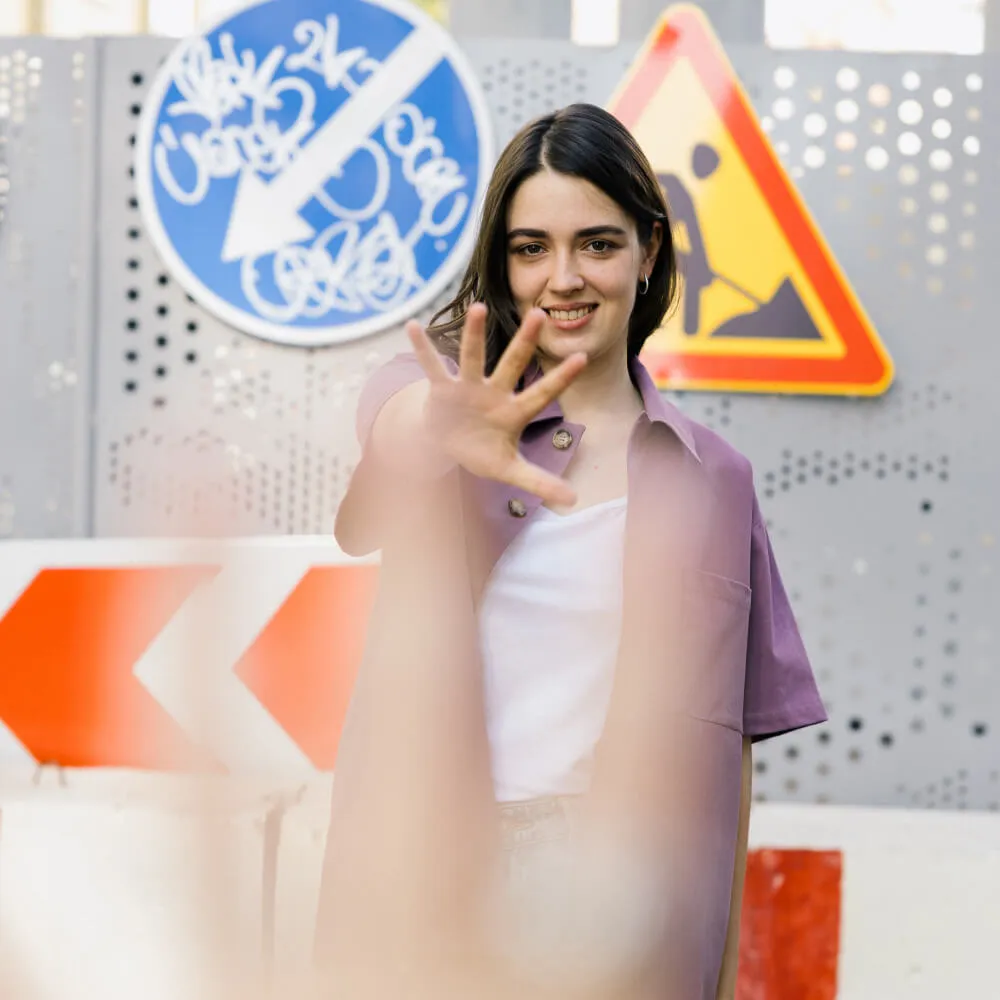 Рубашка с короткими рукавами Friend Function сиреневая - фото 25