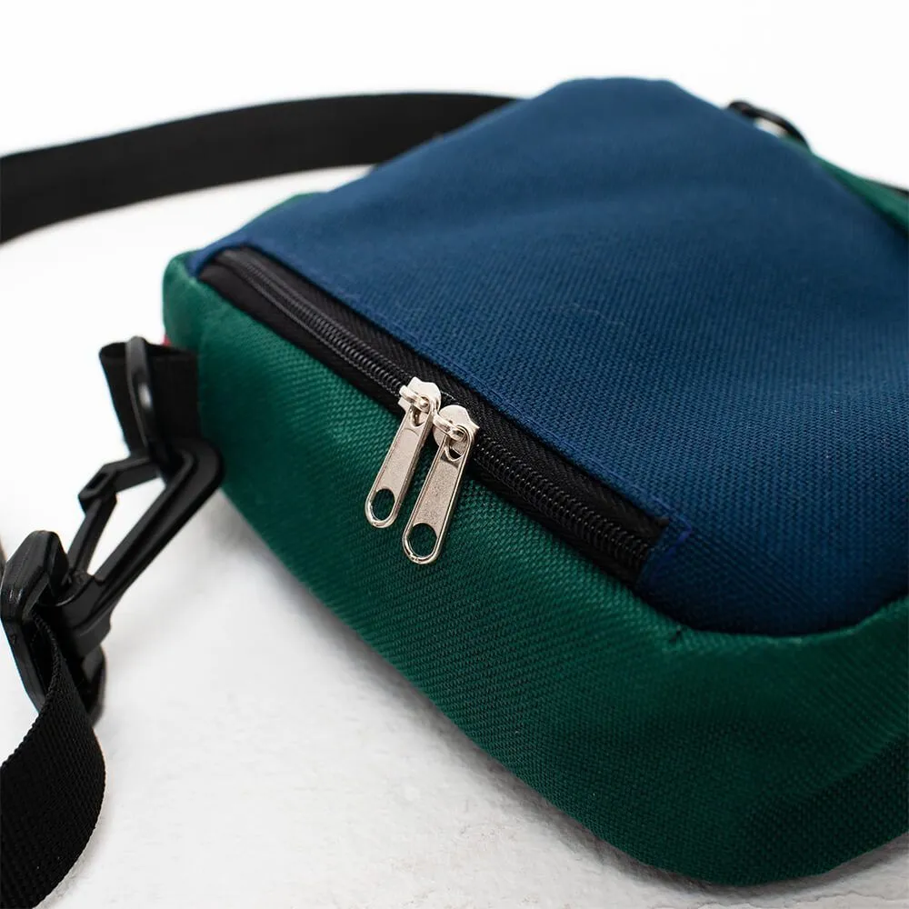 Мини сумка iyulstore бордово-сине-зелёная - фото 10