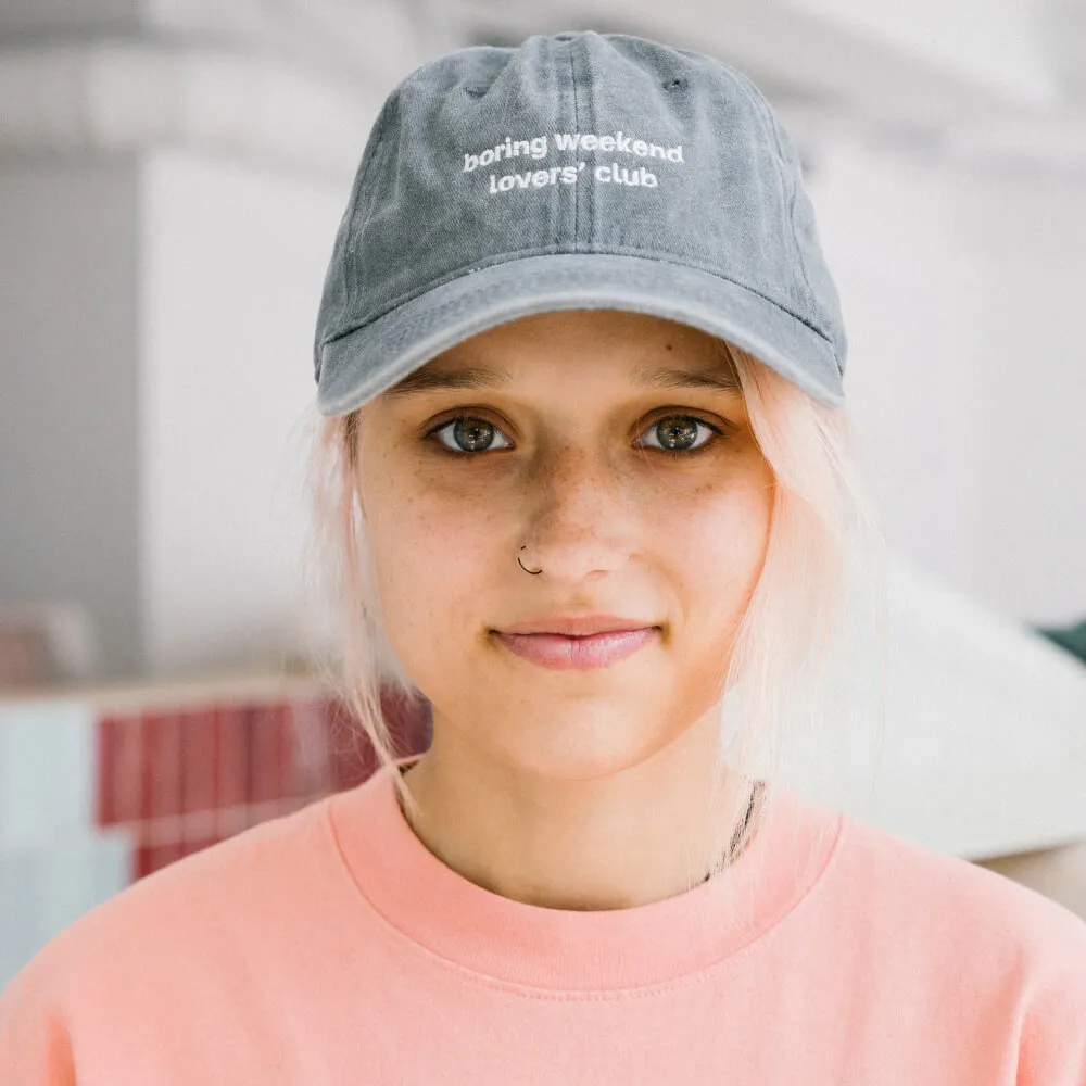 Бейсболка Faded с вышивкой boring weekend lovers' club - фото 7