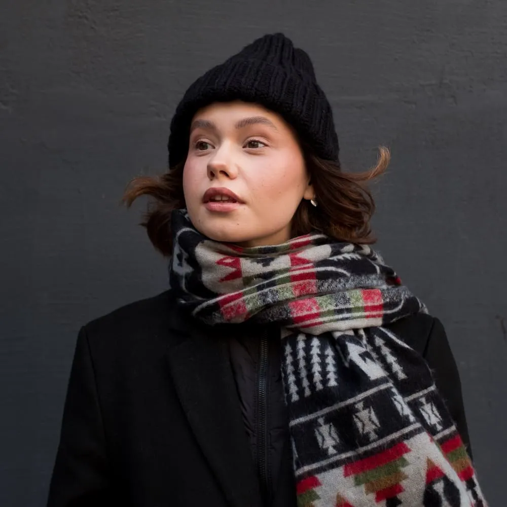 Шапка шерстяная Friend Function Крупной Вязки All Black - фото 8