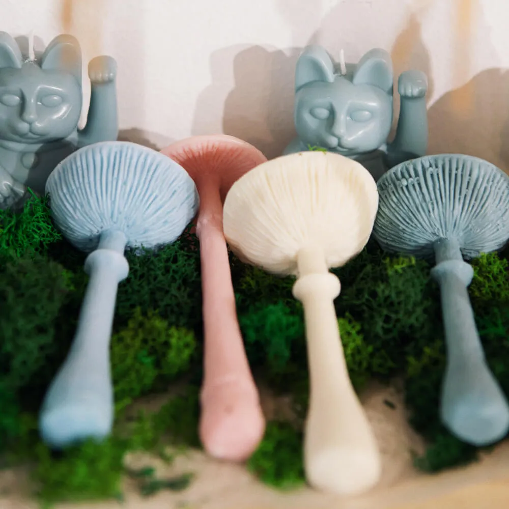 Ароматическая свеча Unification Love Гриб шляпкой вверх белый - фото 10