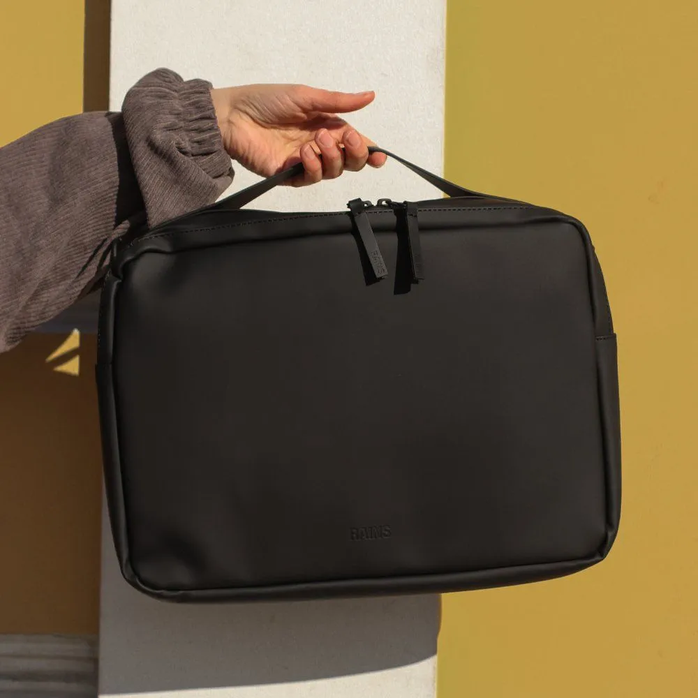 Сумка для ноутбука Rains Laptop Bag 13" черная - фото 3