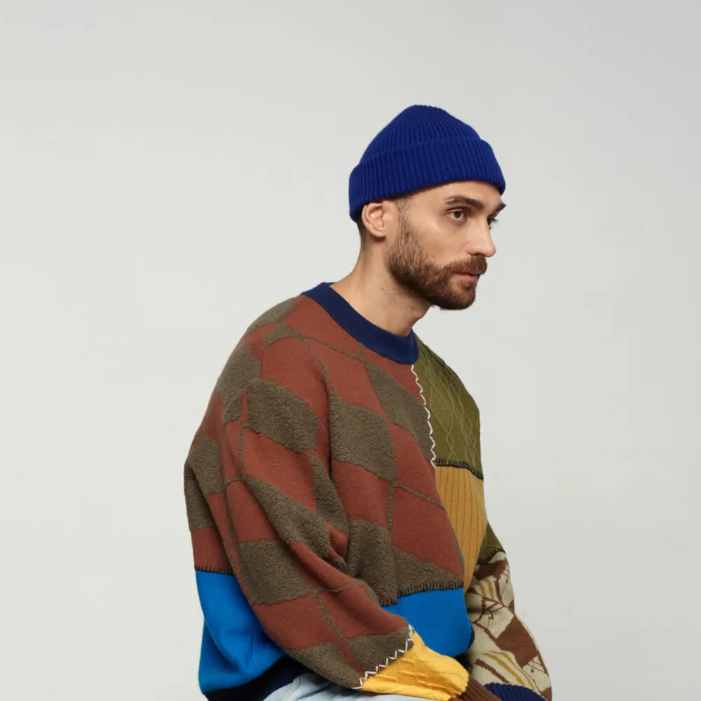 Шапка CHECK YA HEAD синяя T1504/96 - фото 7