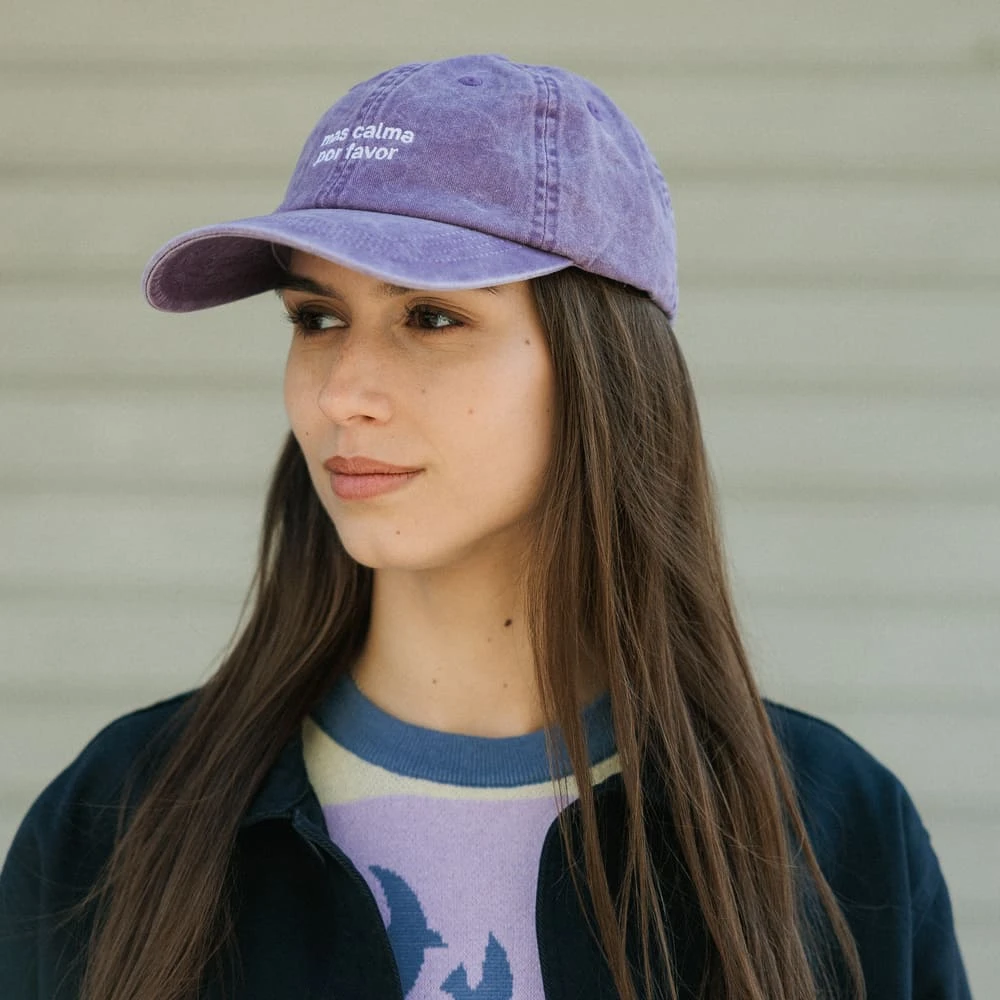 Кепка Friend Function Mas Calma Por Favor фиолетовая - фото 3
