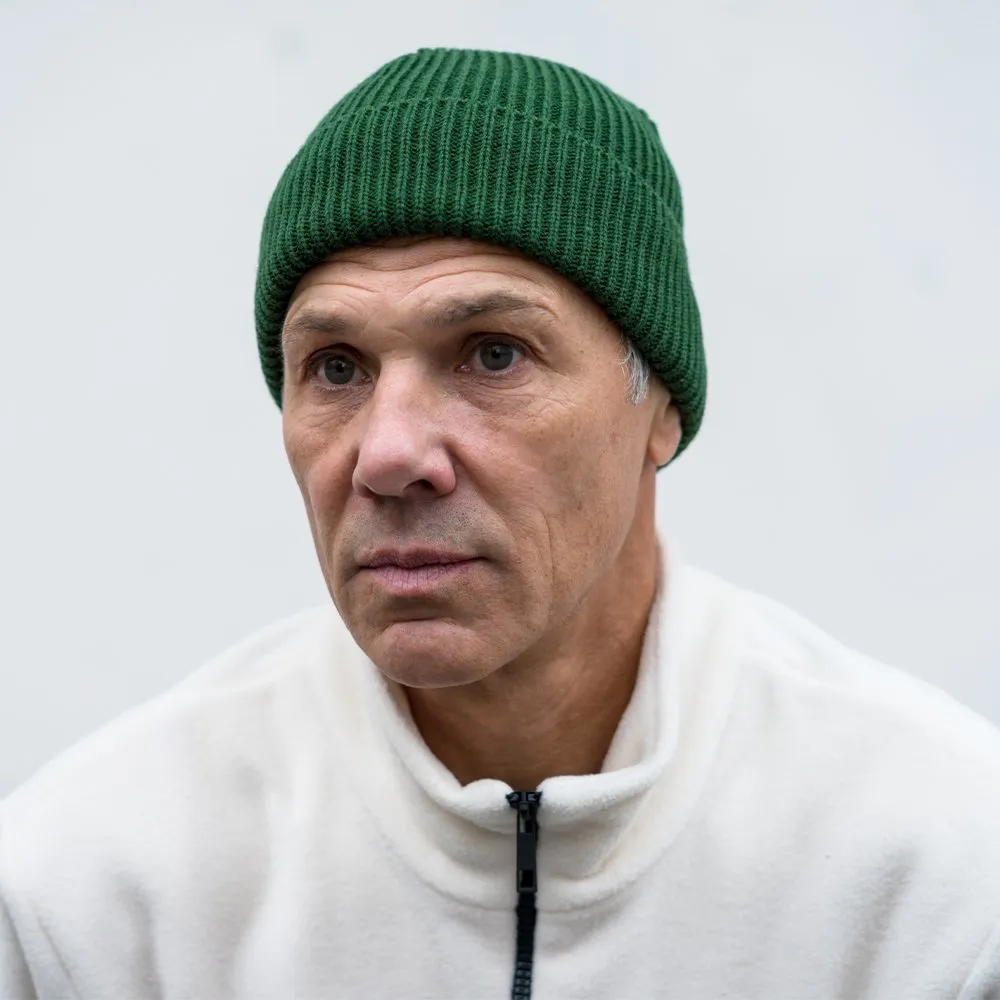 Шапка CHECK YA HEAD шерстяная темно-зеленый 1620 - фото 6