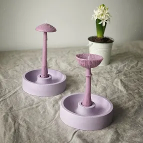 Бетонный подсвечник Unification Love лиловый