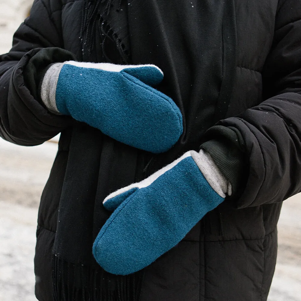 Варежки Friend Function Бирюзово-серые - фото 3