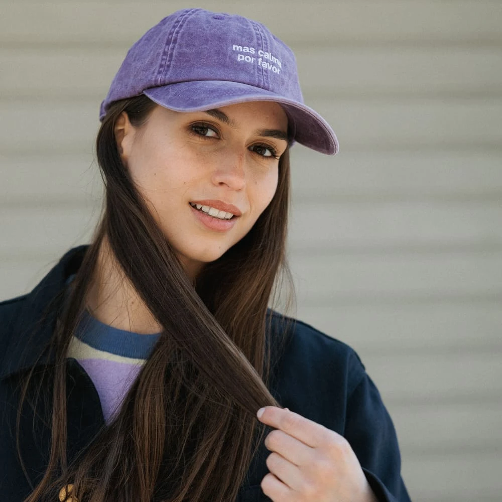 Кепка Friend Function Mas Calma Por Favor фиолетовая - фото 5