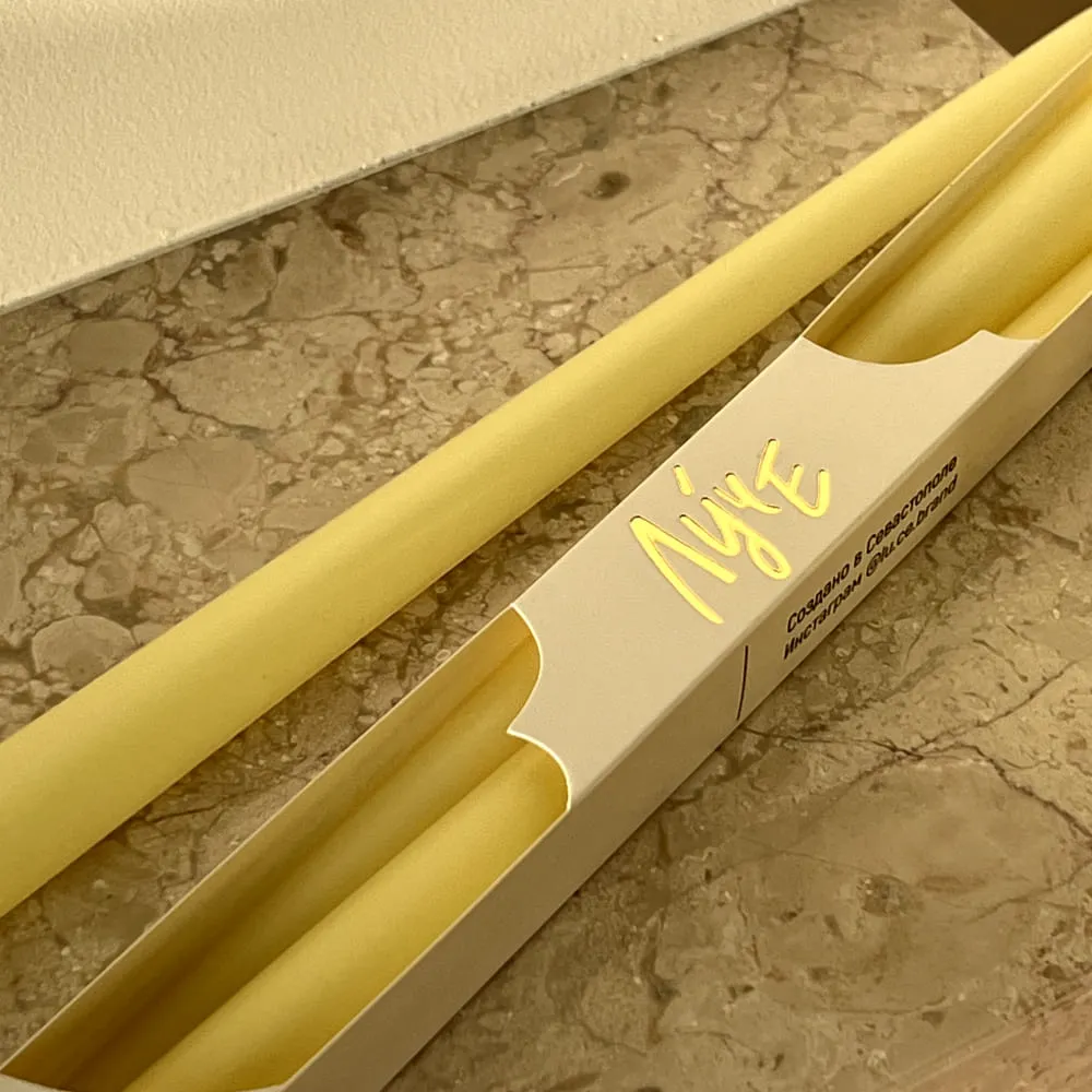 Набор из двух столовых свечей Луче (разные цвета) - фото 14