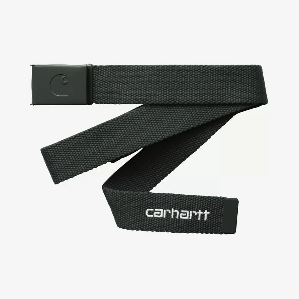Ремень Carhartt WIP C-Logo Belt Tonal Raven/White - фото 1