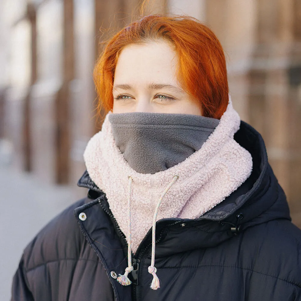 Капюшон Friend Function барашковый розово-серый - фото 1