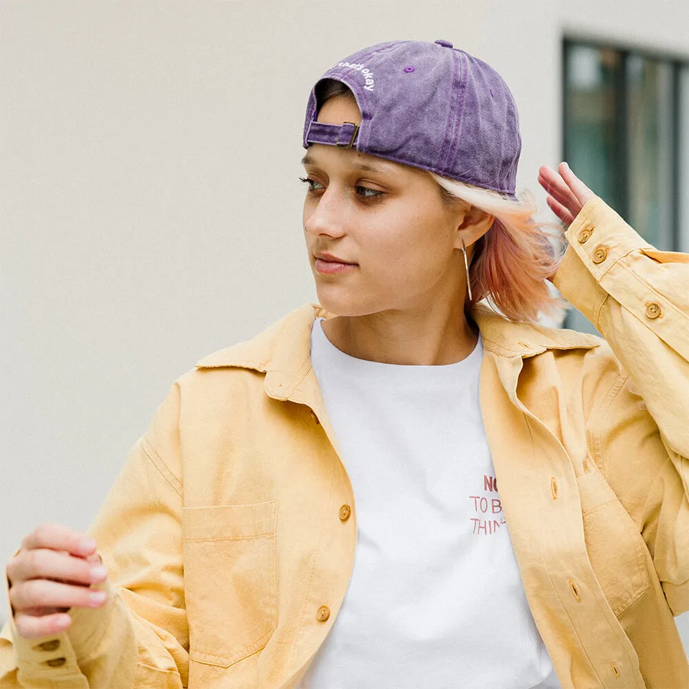 Бейсболка Faded с вышивкой I did nothing today - фото 8