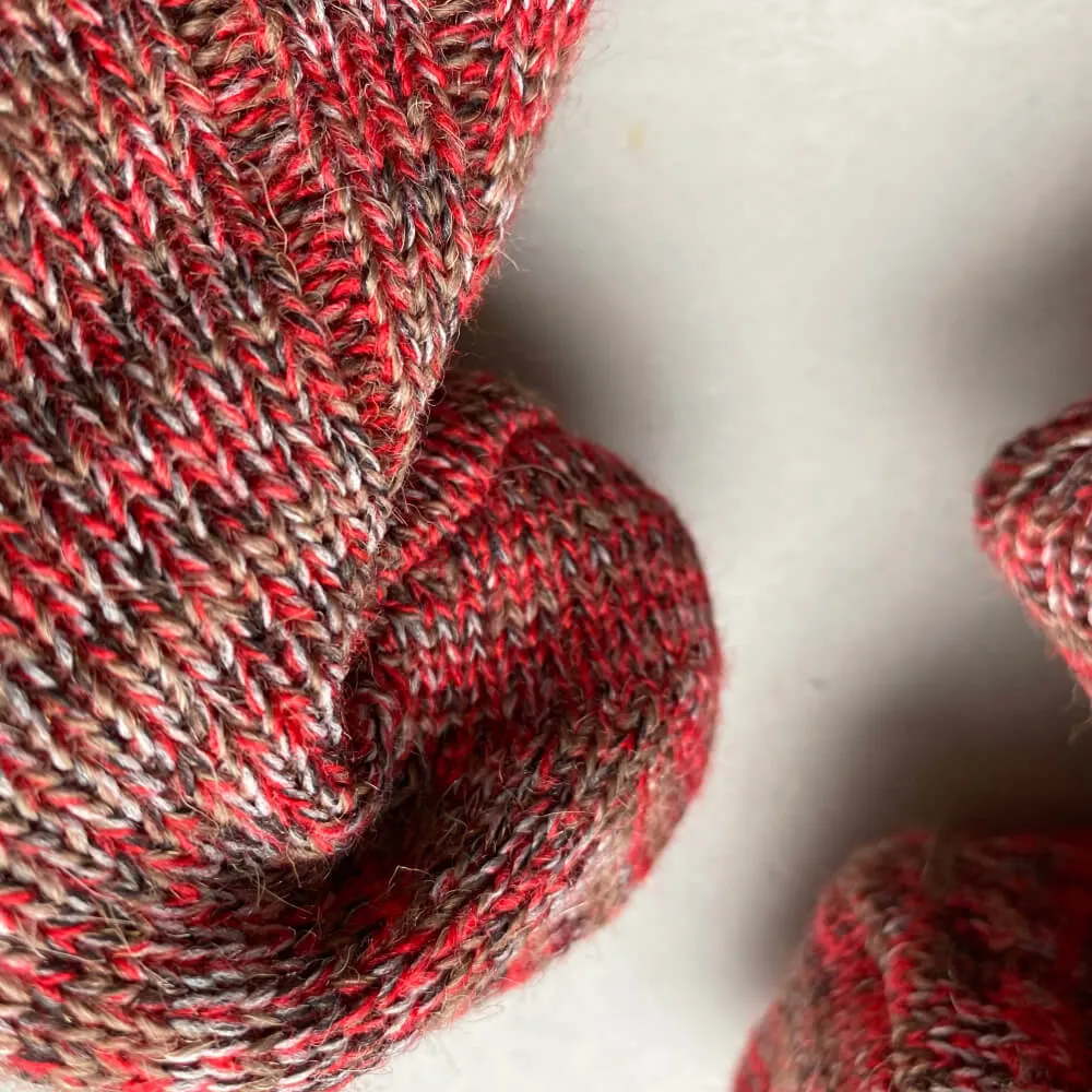 Шерстяные носки Friend Function бордовые - фото 8