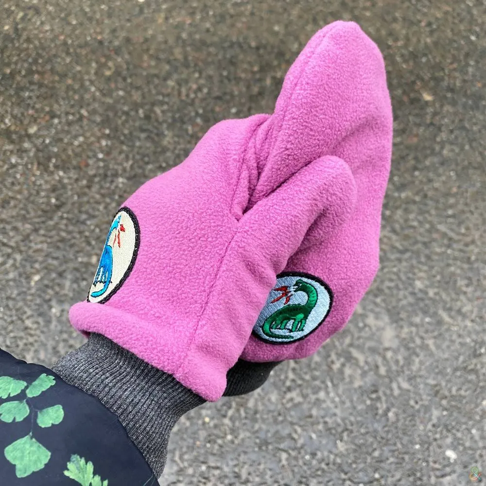 Варежки флисовые с патчами Nikita Gruzovik (разные цвета) - фото 5