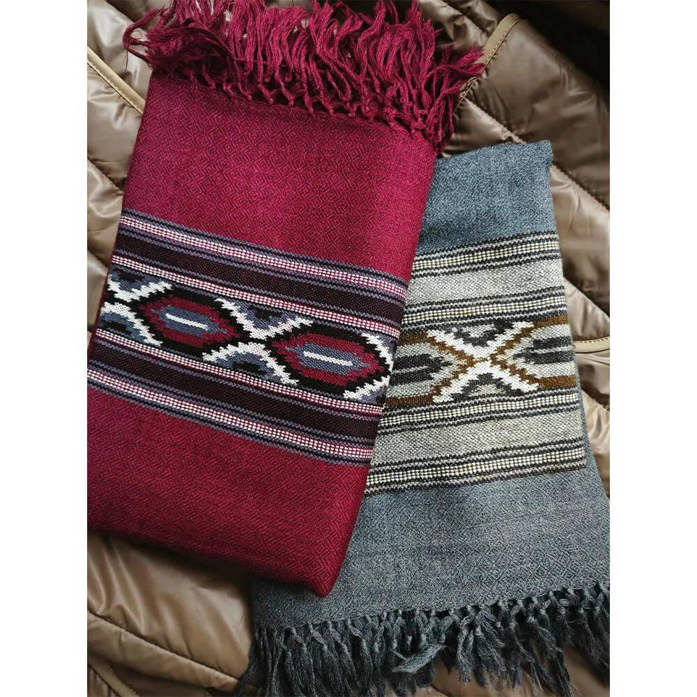 Большой шерстяной шарф Tawny Port Folk - фото 4