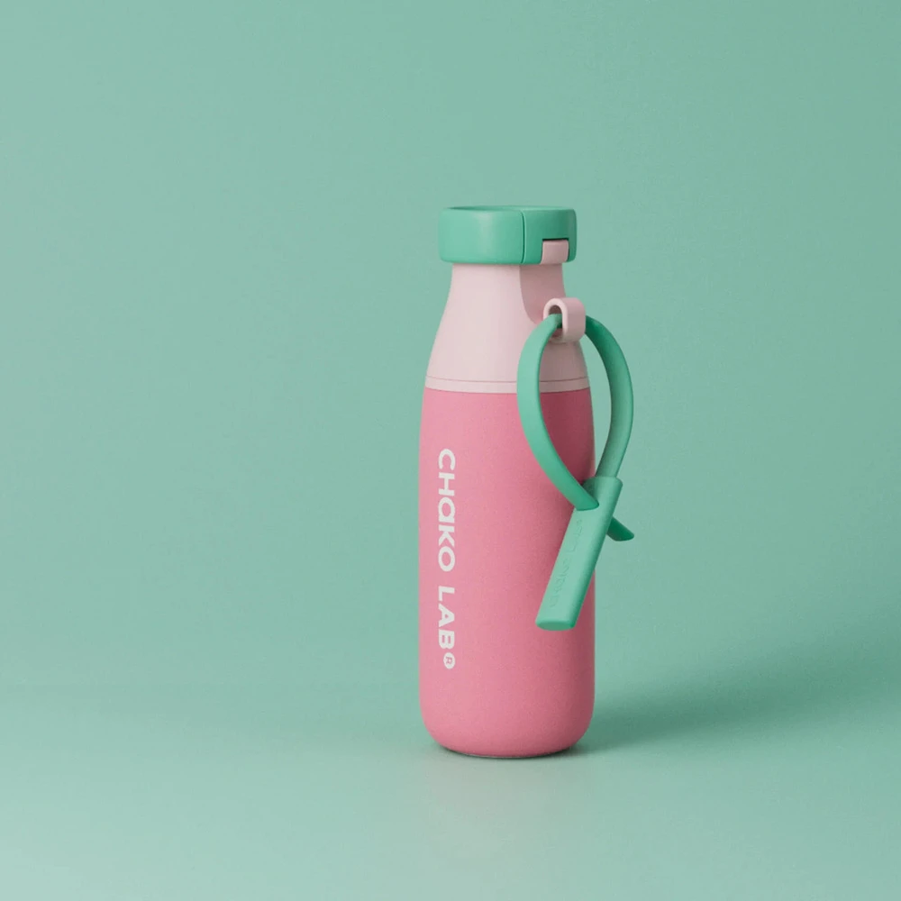 Термобутылка Chako Lab MilkMate Tumbler Pink Mint 520мл - фото 5