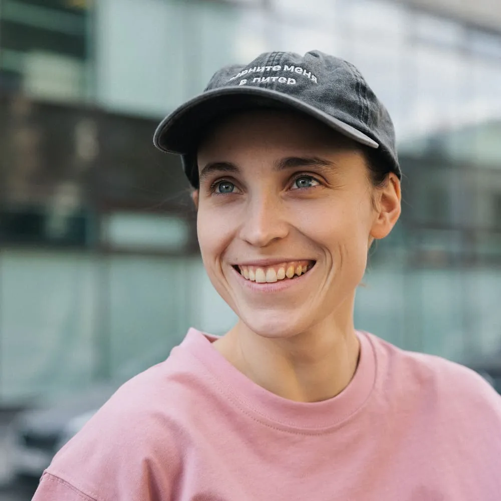 Кепка Friend Function верните меня в Питер черная со светонакопительной нитью - фото 2