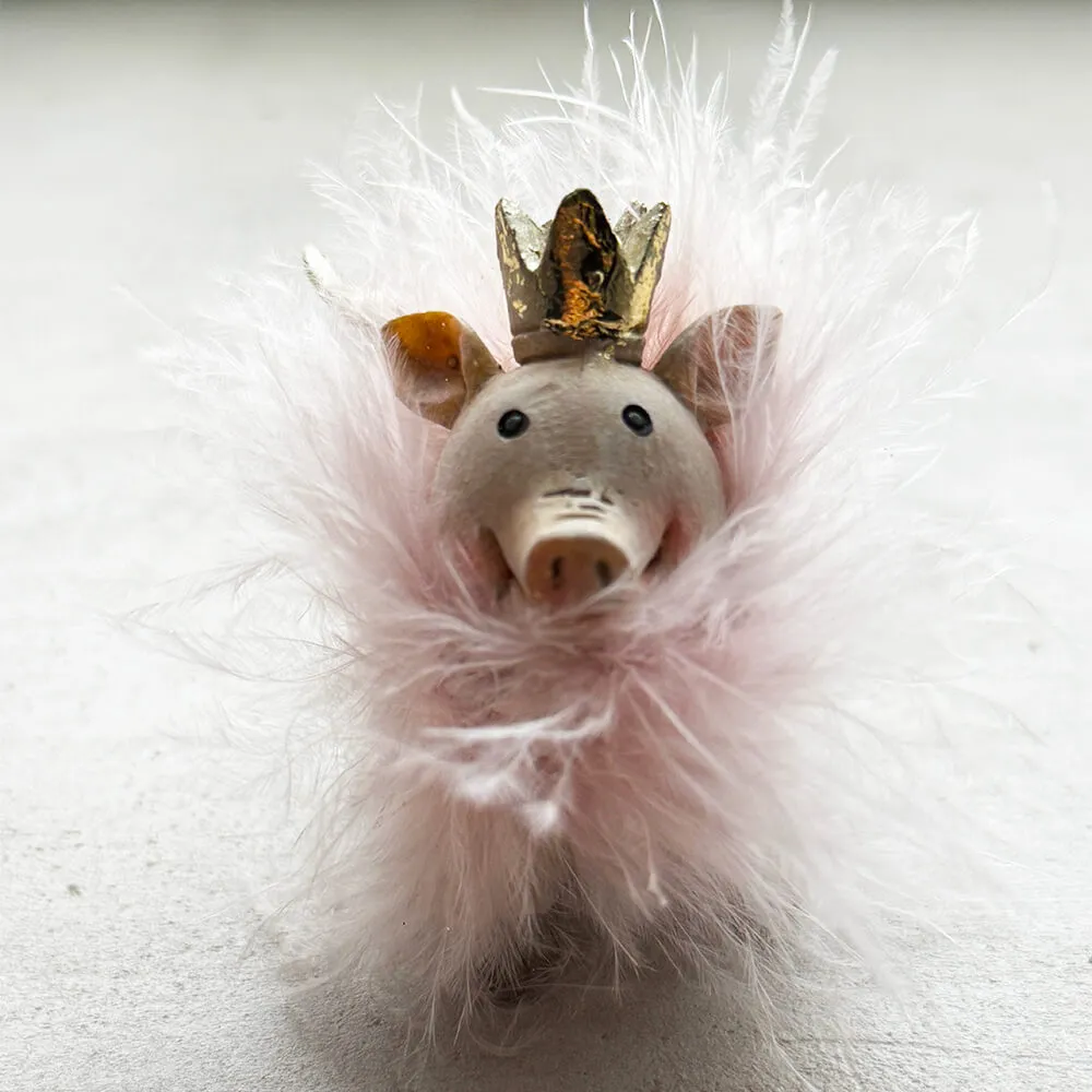 Елочная игрушка Свинья Лилиан - фото 1