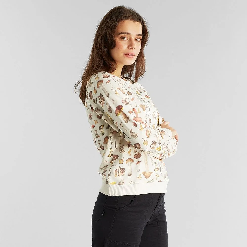 Свитшот Dedicated Ystad Raglan Mushrooms Off-White женский - фото 4