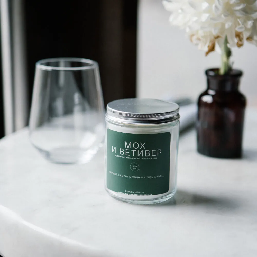 Свеча Friend Function Мох и ветивер 240 мл - фото 3